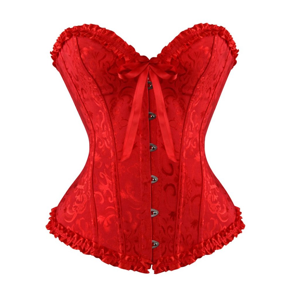 NEW  WITH TAGS   Women  Satin Lace  Sexy  Bustier  Push Up  Corset